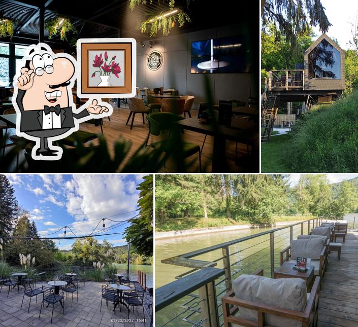 Gli interni di Čokoladna kavarna Teta Frida Manufaktura Limbuš