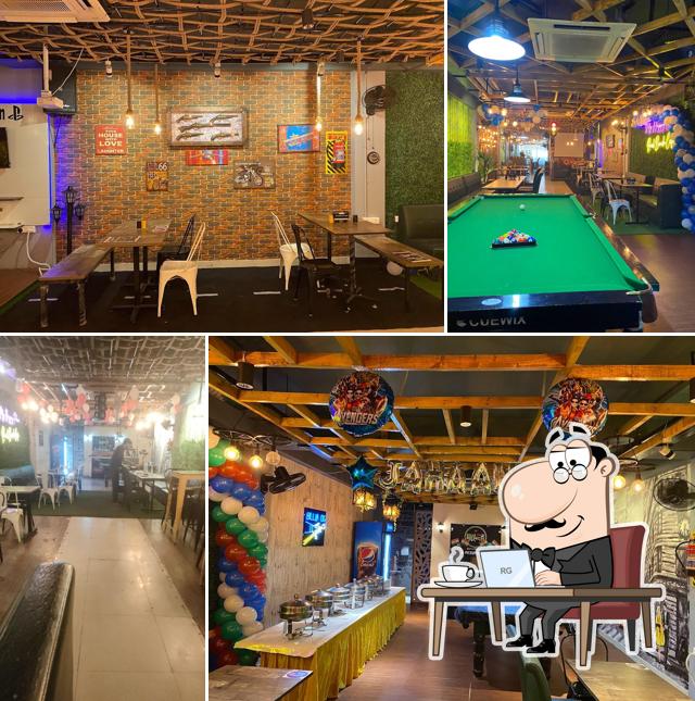 The interior of Road Bench Cafe family restaurant