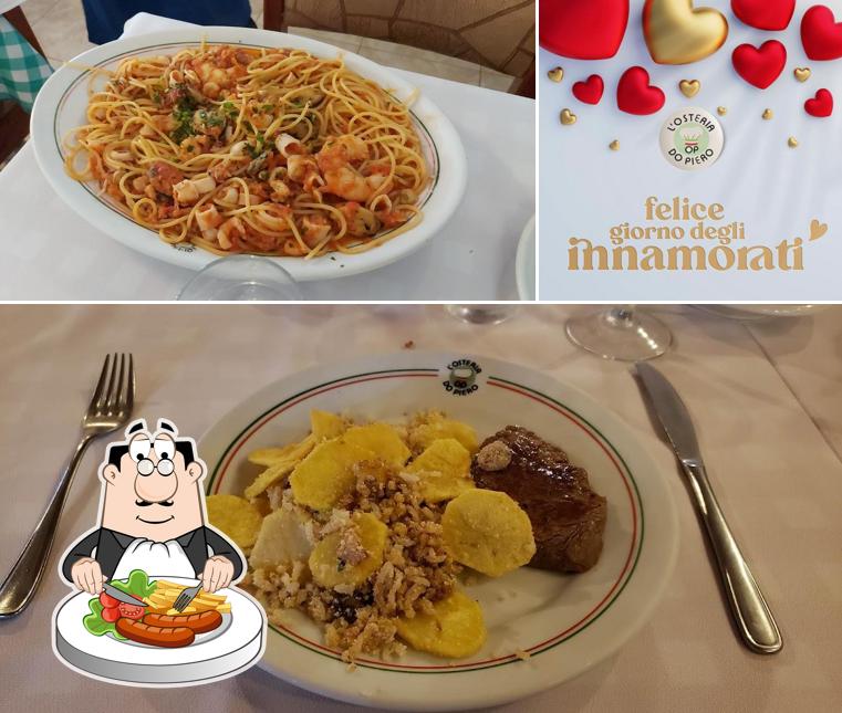 Comida em L'Osteria do Piero