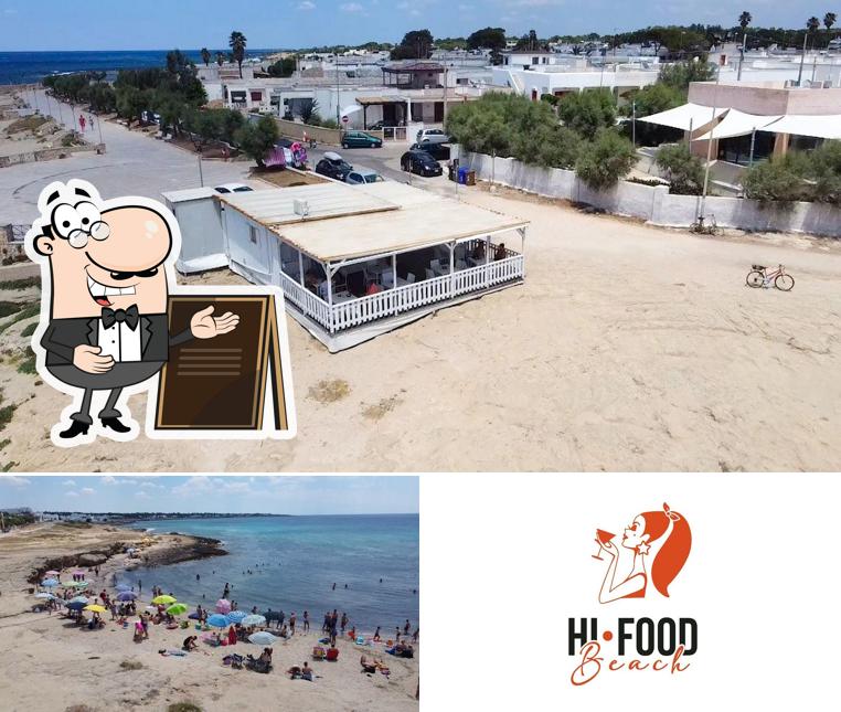 Goditi la vista dagli esterni di Hi-Food Beach