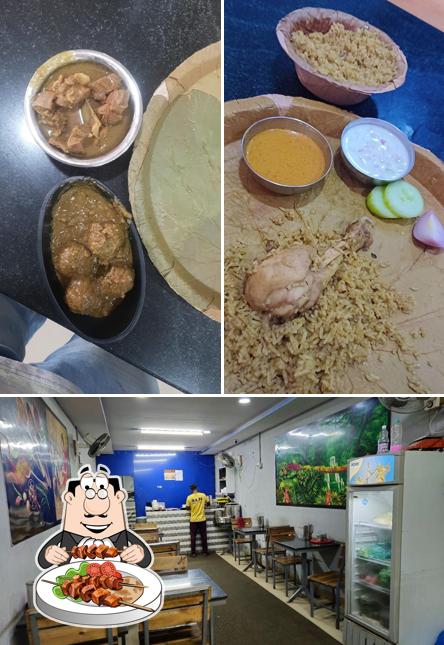 This is the photo displaying food and interior at SLN MILITARY HOTEL KR PURA