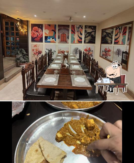 The interior of Indus Restaurant