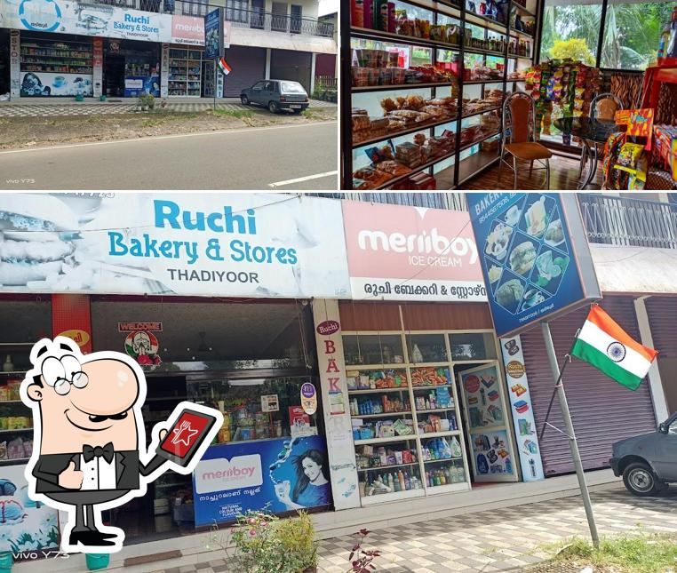 The restaurant's exterior and food