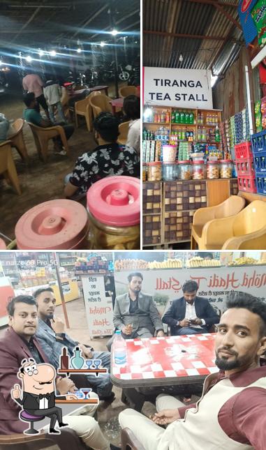 Tiranga tea stall is distinguished by interior and beverage