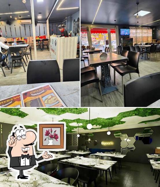 Take a seat at one of the tables at Kapoors Punjabi Restaurant