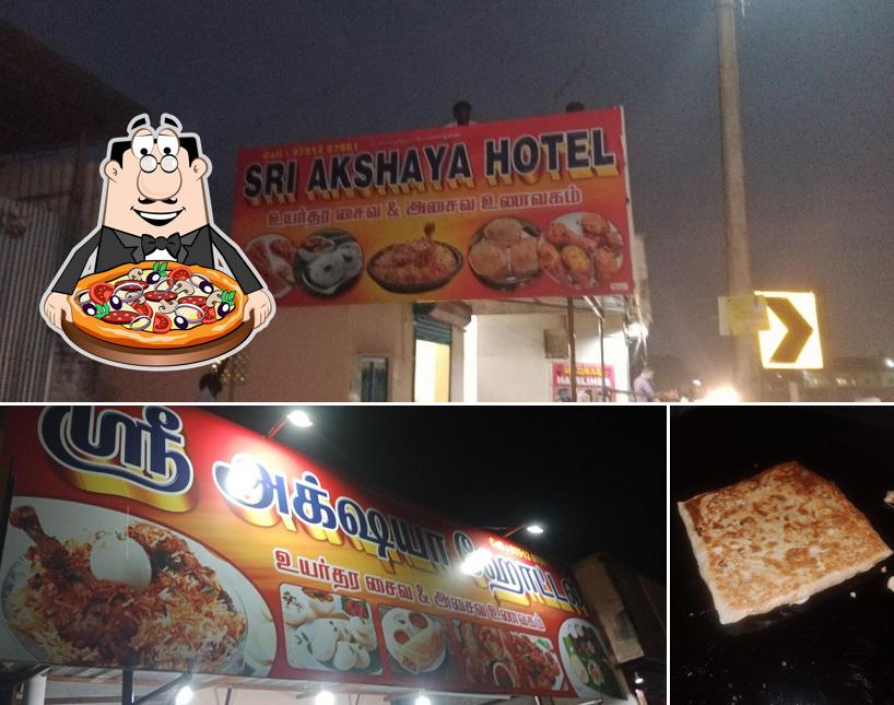 Order pizza at Akshaya Hotel