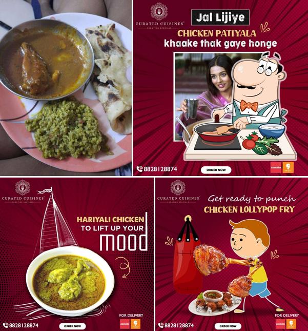 Chicken curry at Curated Cuisines