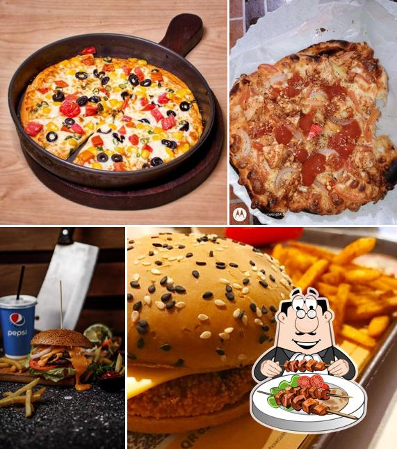Food at Burger & Pizza Factory