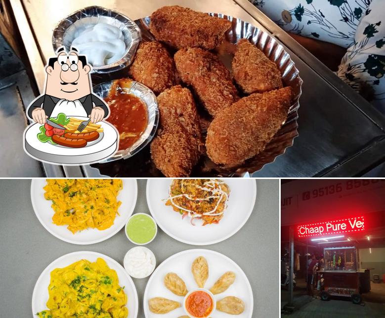 Among different things one can find food and exterior at Madhu's Hungger Care tandoori bites(soya chaap)