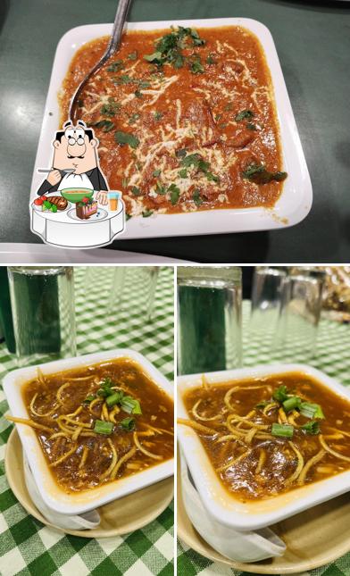 Hot and sour soup at Ruchi Santosh