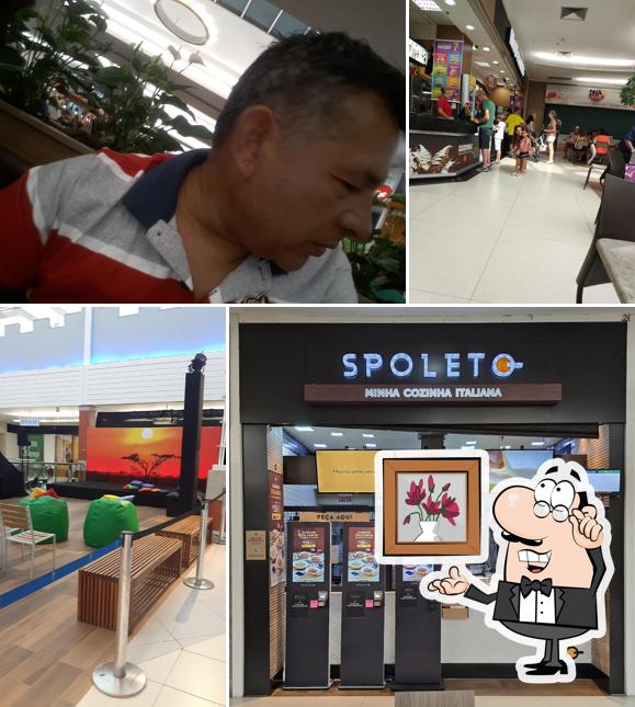 O interior do Spoleto Floripa Shopping