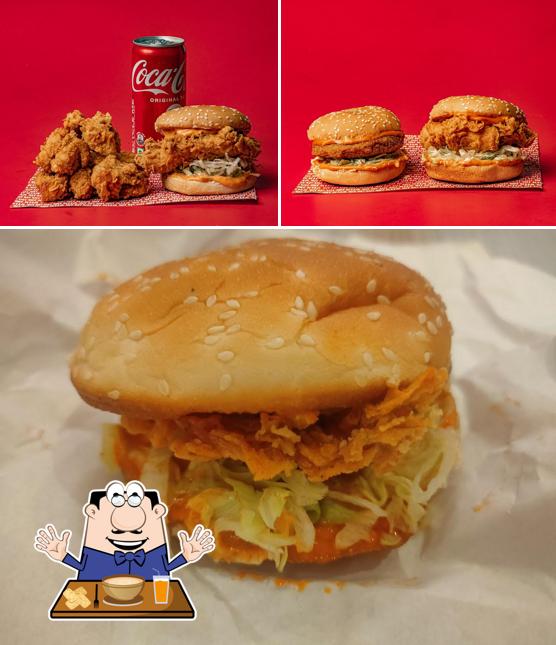 Pulled pork sandwich at KHA - Burgers, Fries, Fried Chicken