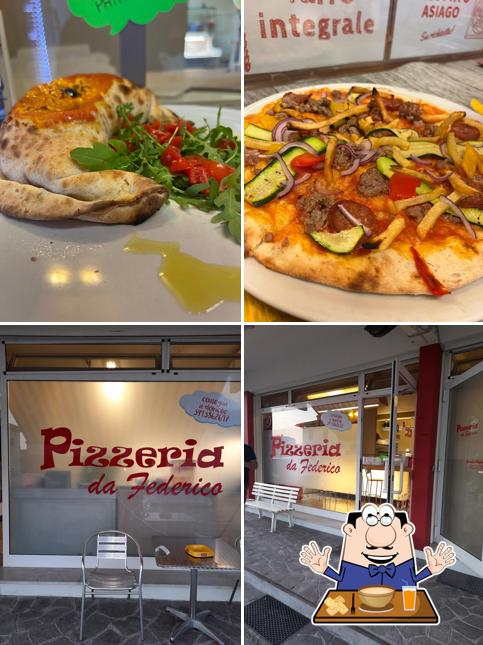 Questa è la immagine che presenta la cibo e interni di Pizzeria Da Federico di Cisilotto Federico