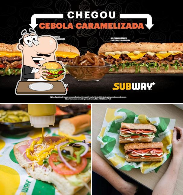 Consiga um hambúrguer no Subway