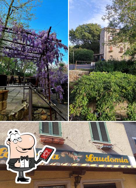 La esterno e interni del ristorante