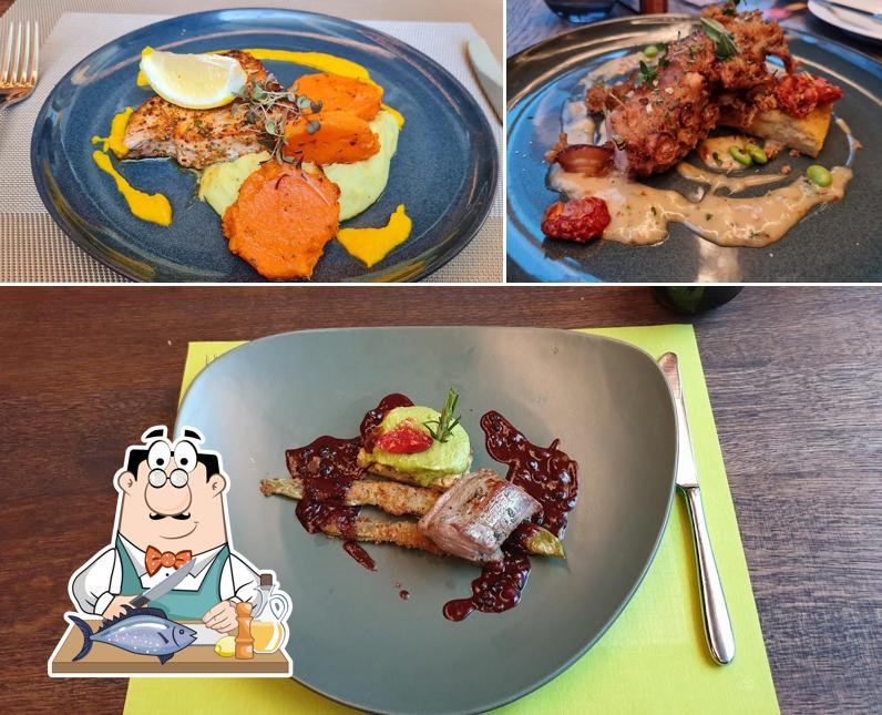 Salmone grigliato al Allen’s Table at Pyramide Wollerau