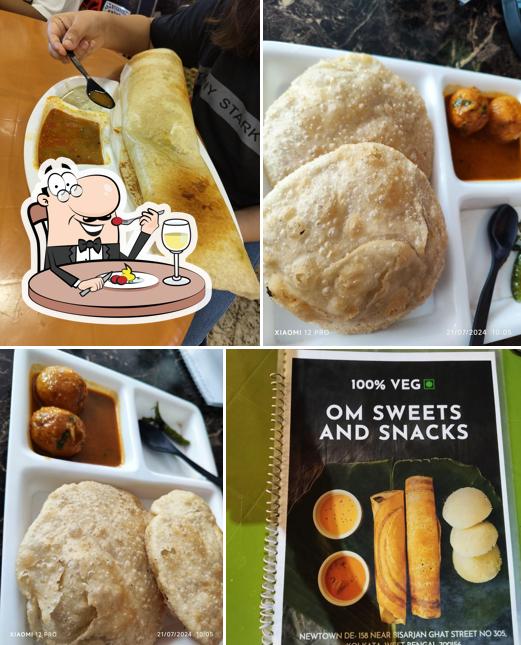 Food at Om sweets and snacks