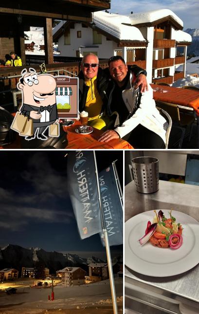 La foto di esterno e cibo da Restaurant Matterhorn Riederalp
