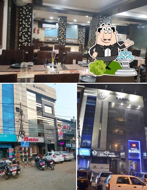 The image of exterior and interior at Olives Restaurant (A Unit of Hotel Rahul)