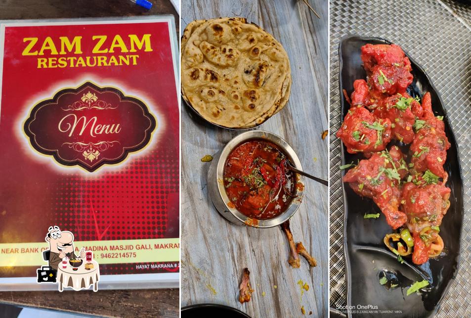 Food at New Zam zam restaurant