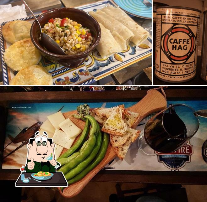 La cibo e birra del ristorante