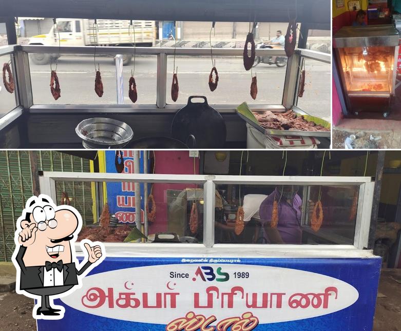 The interior of Akbar Biriyani Stall