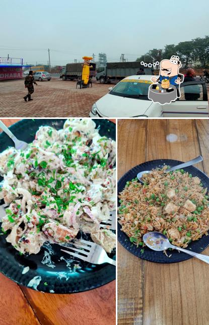 Rutba Dhaba pure veg. is distinguished by food and exterior