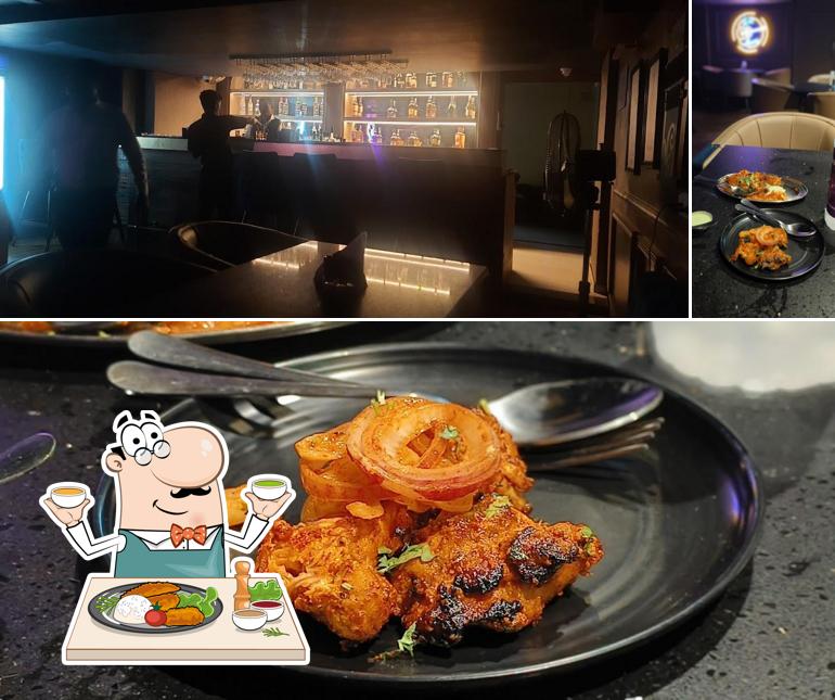 The restaurant's food and bar counter