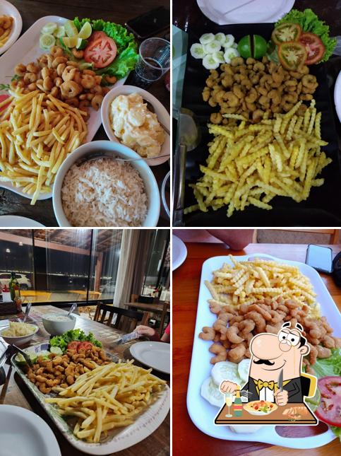 Tempura de camarão em Pavão Gigante