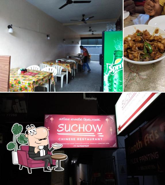 Take a seat at one of the tables at Suchow Chinese Restaurant