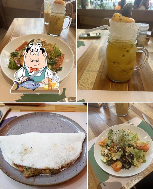 Salmão grelhado em Frutaria São Paulo - Pátio Higienópolis