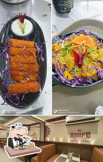 The picture of food and interior at Aasife Biriyani - Thiruchengode