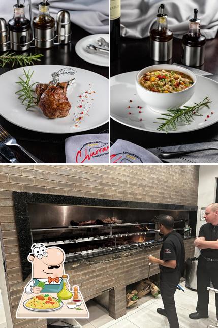 O Churrascaria Churras Carnes E Eventos se destaca pelo comida e interior