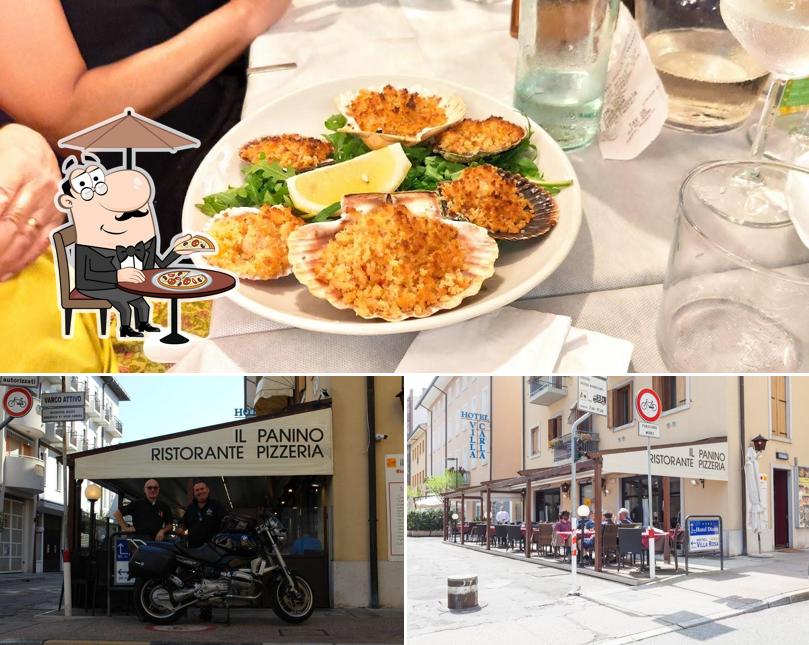 La foto di esterno e cibo da Ristorante Pizzeria Il Panino
