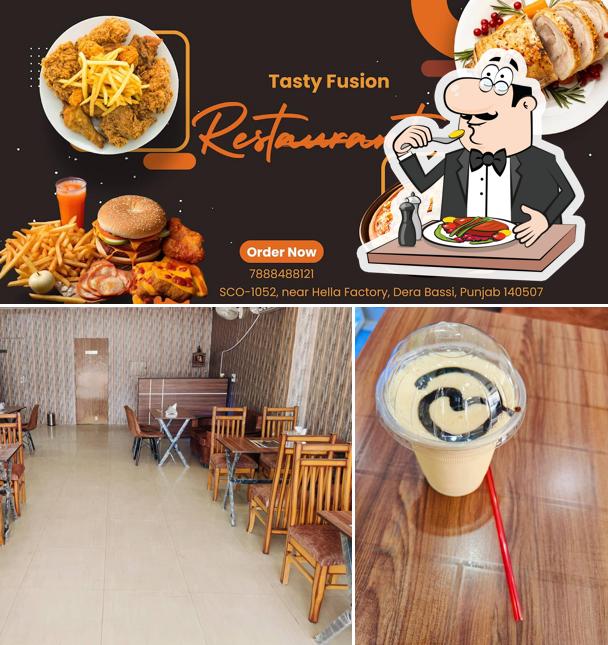 This is the image depicting food and exterior at Tasty Fusion Restaurant