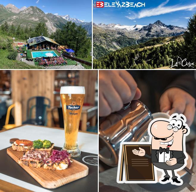 Questa è la immagine che raffigura la esterno e bevanda di Bar Ristorante La Clotze