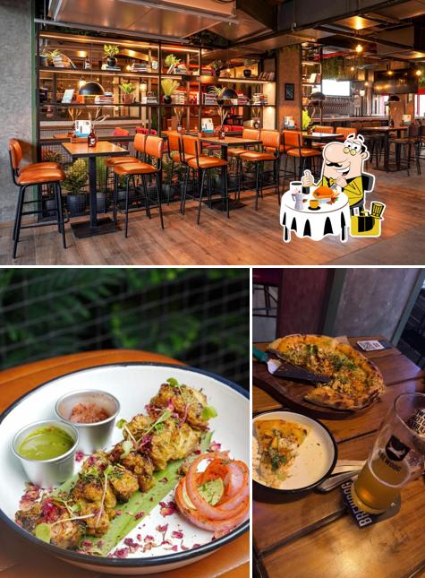Take a look at the picture displaying food and interior at BrewDog Amritsar