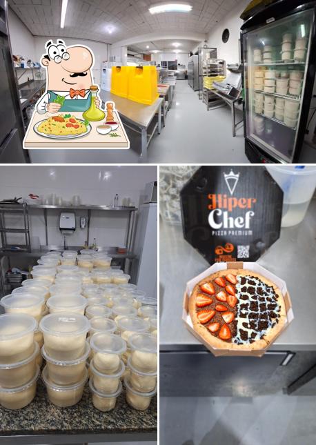 Dê uma olhada a foto ilustrando comida e interior no HiperChef Premium Delivery - Pizza & Burger