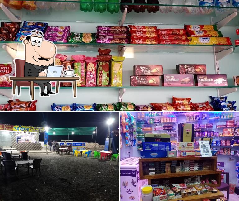 This is the image depicting interior and food at PATEL PAN PARLOUR & FAST FOOD