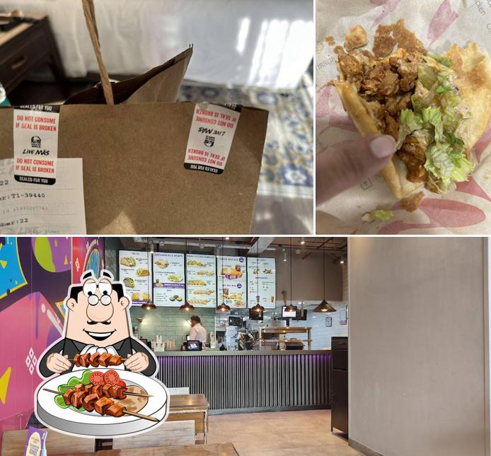 Check out the photo depicting food and interior at Taco Bell
