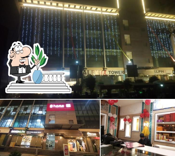 The picture of Alpha Tower’s exterior and interior