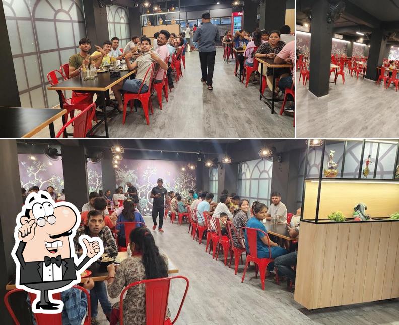 The interior of Khaugali Surti Dosa, Chinese & Punjabi