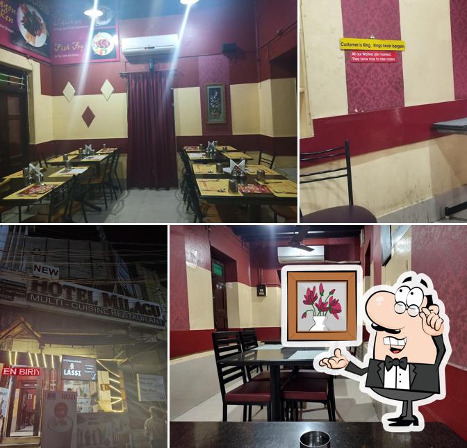 Take a seat at one of the tables at Milagu Hotel