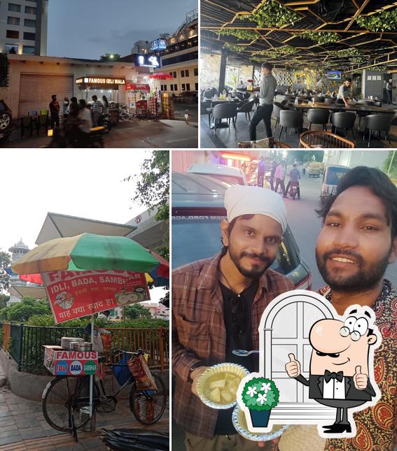 The restaurant's exterior and interior