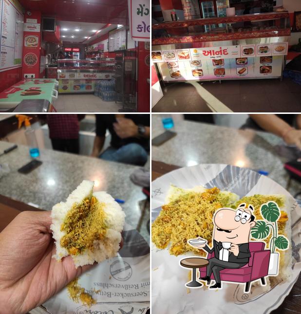 The interior of Anand Sandwich