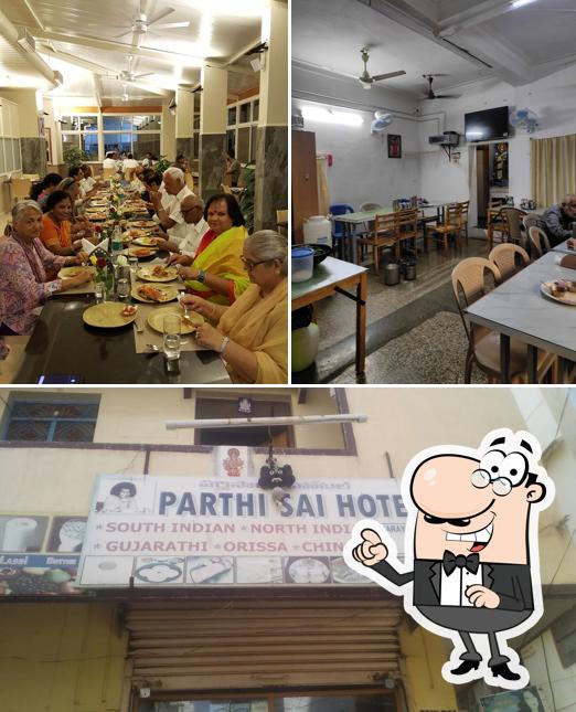 The interior of Parthi Sai Hotel