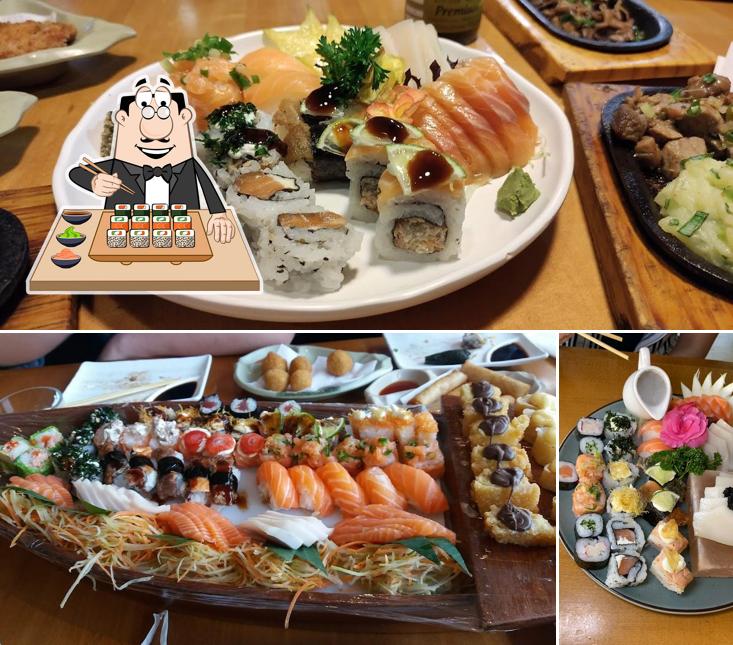 Escolha diversas opções de sushi