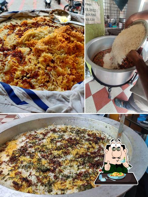 Food at Hyderabadi Biryani