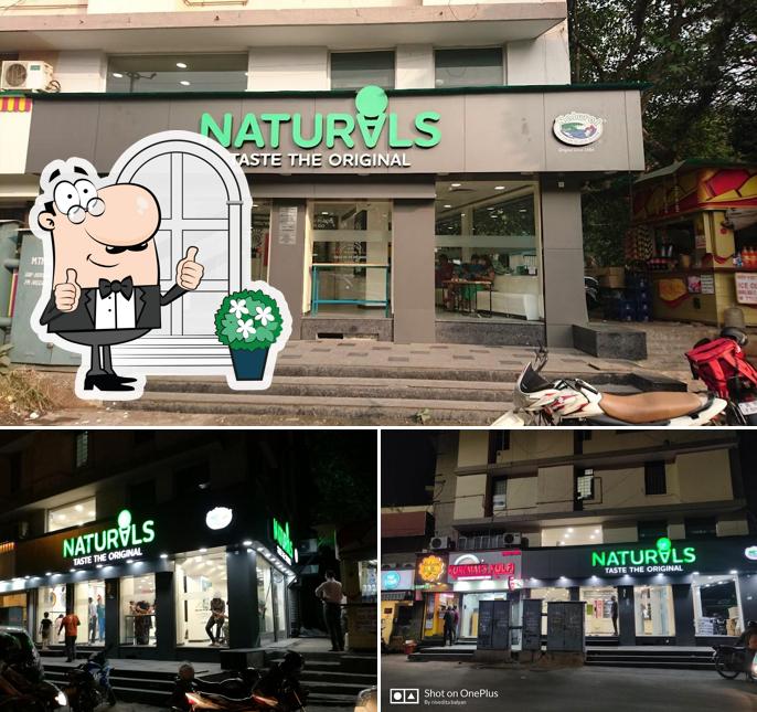 You can get some fresh air outside Naturals Ice Cream