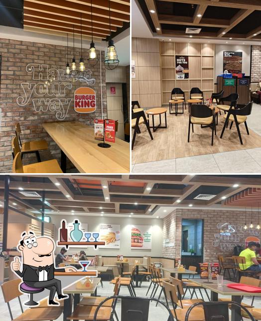 The interior of Burger King